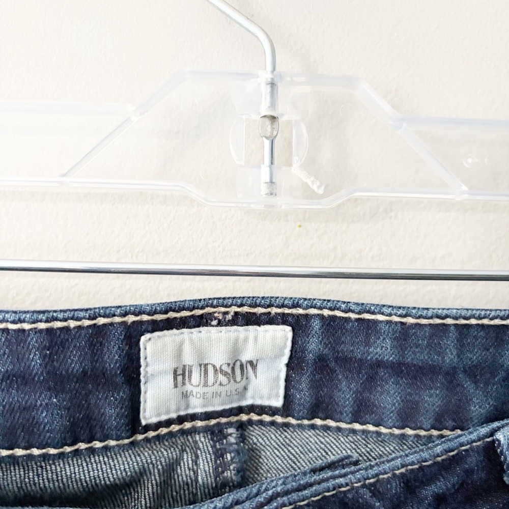 HUDSON Carly Midrise Straight Leg Medium Light Wash Indigo Denim Jeans Size 26 - Picture 4 of 9